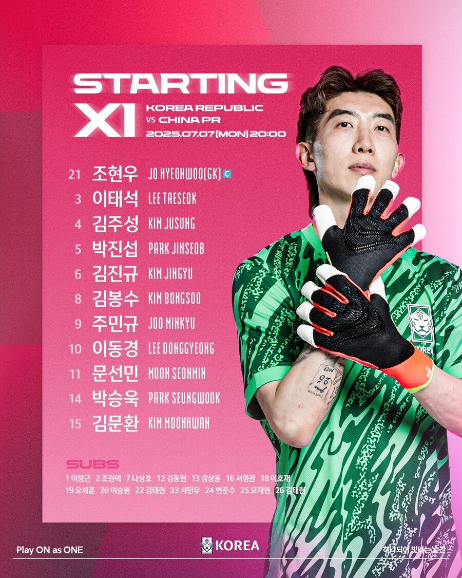 [EAFF E-1] vs 중국 선발 라인업 (2000 킥오프)_1.jpg