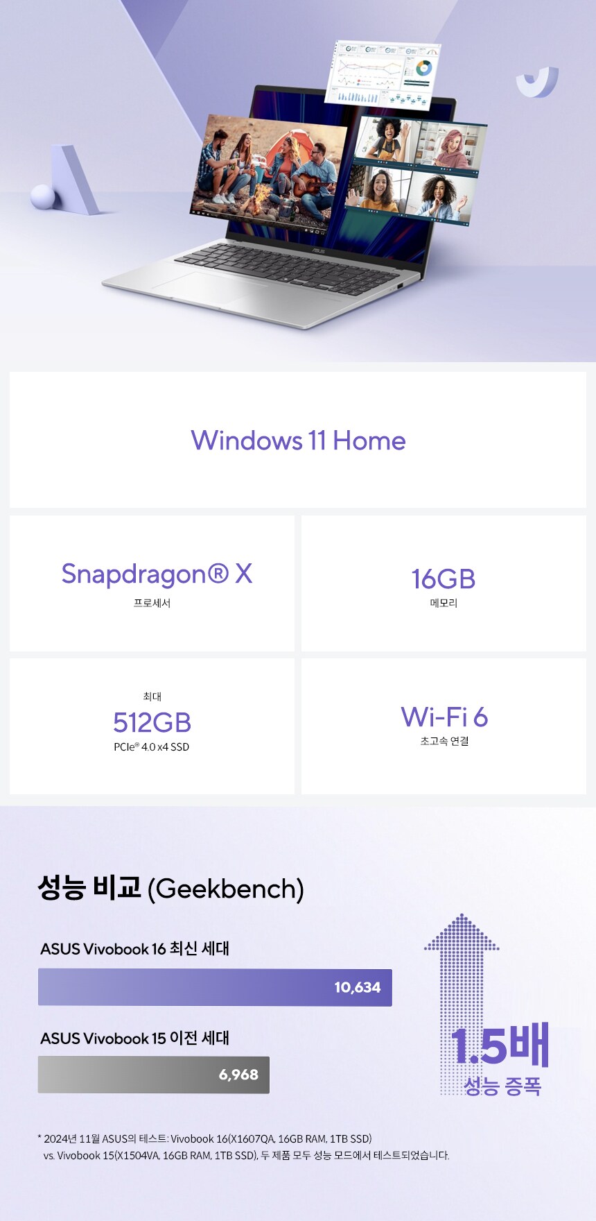 ASUS 비보북 16 퀄컴 스냅드래곤 X 시리즈 탑재 차세대 AI 시대를 선도하다_7.png