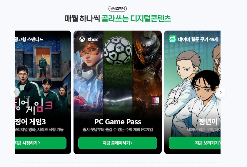 [네이버] 네이버 플러스 멤버쉽 PC GAME PASS 추가 (월 4,900원)_2.png