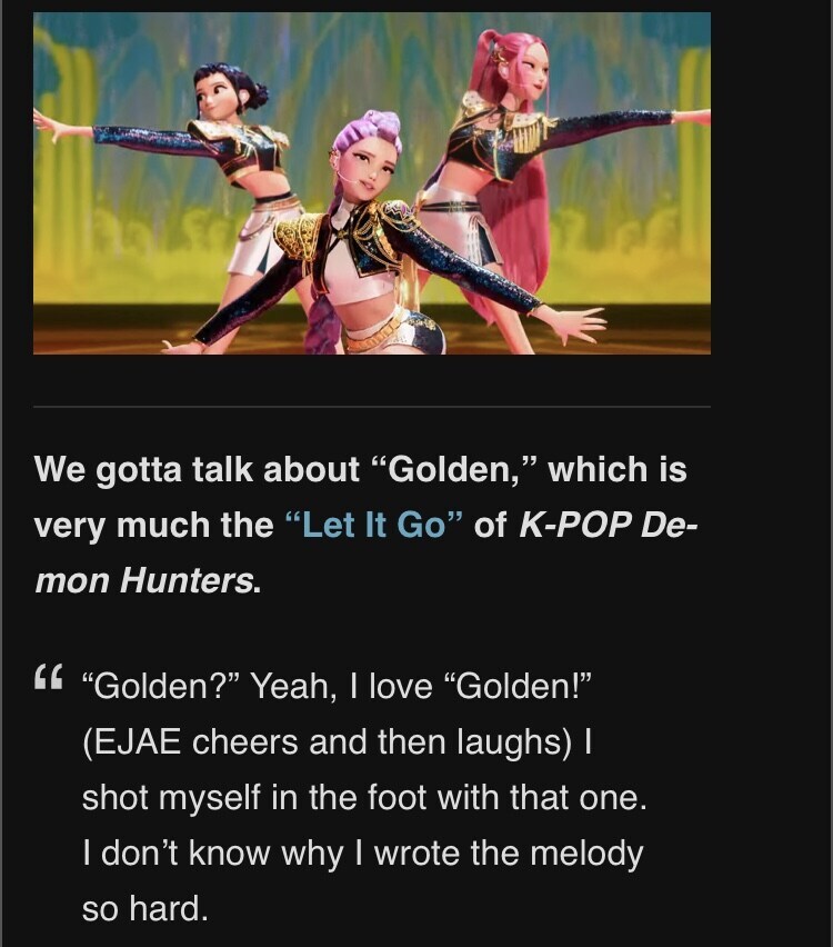 케이팝 헌트릭스의 실제 루미 보컬을 담당한 EJAE가 가장 후회하고 있는 것_2.jpg