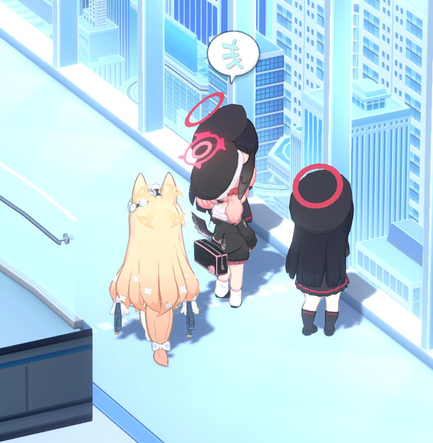 블루아카) 우호호호홋 우리 꼬하룽도 견학 왔구나_1.png