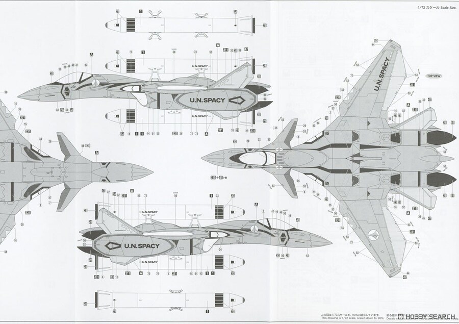 [하세가와] 마크로스 플러스 1/72 VF-11B썬더볼트 로켓부스터 조립 설명서_15.jpg