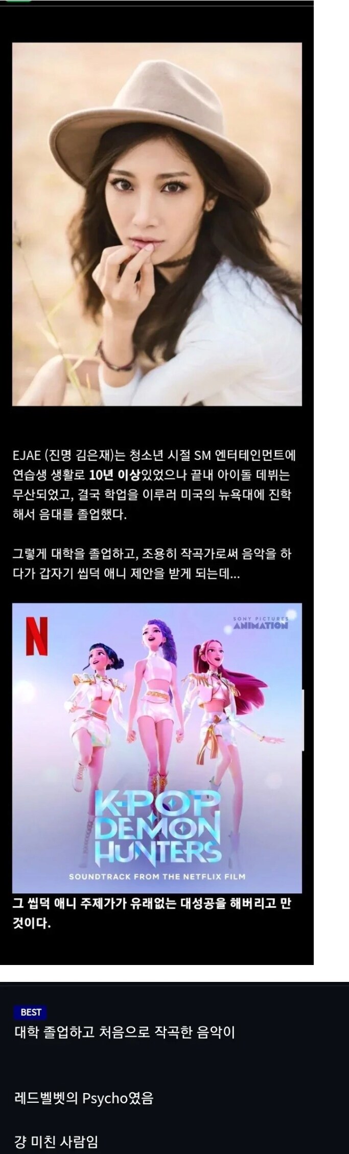 10년 연습 했지만 끝내 아이돌 데뷔를 하지 못한 사람_1.png
