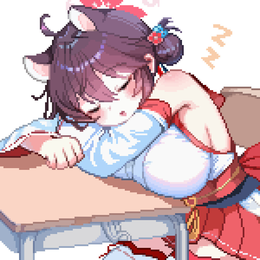 블루아카) 짤 좀 찾아줄수있어? 밀레니엄애들 한국식 과학고 컨셉 짤이었는데_9.jpg