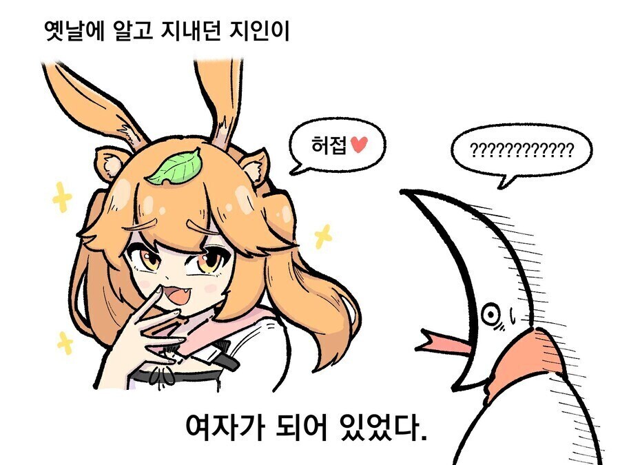 알고 지내던 지인이 여자가 되어 있었다