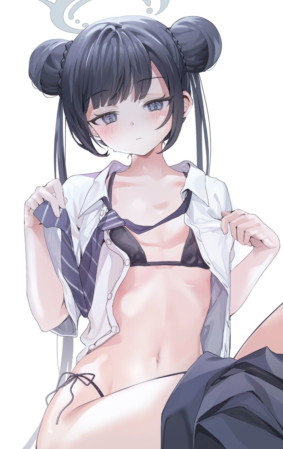 블루아카) 수영복 키사키 실장까지 숨참는다..!_1.jpg