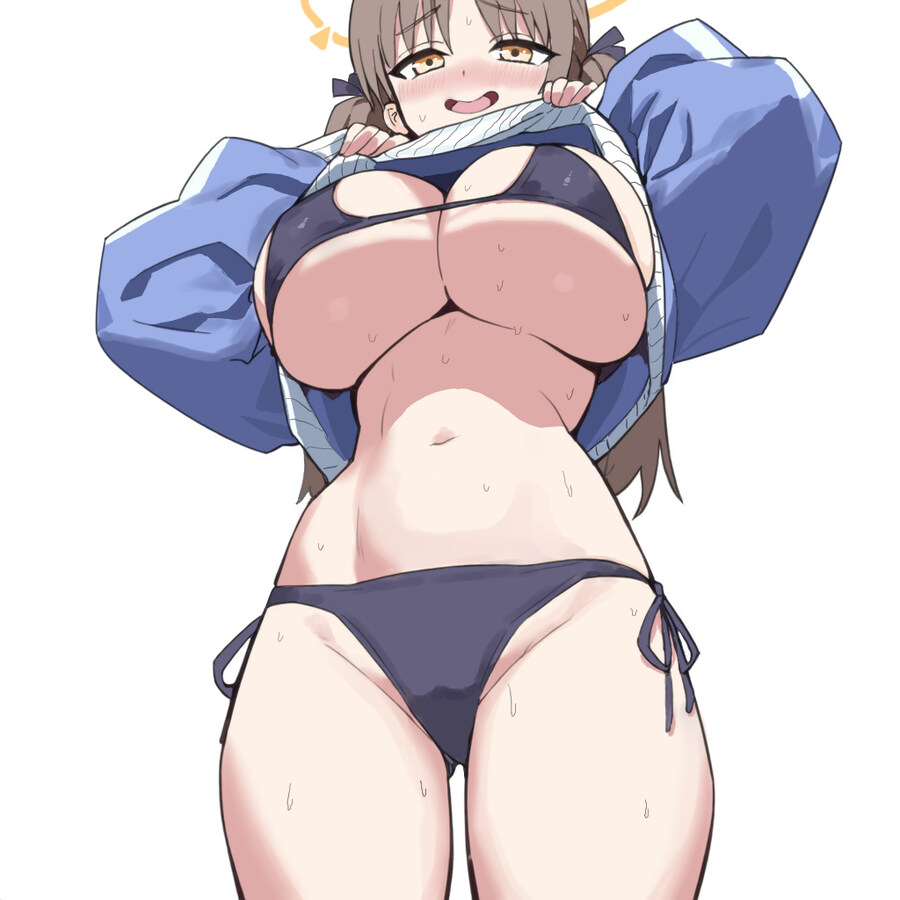 블루아카, ㅎㅂ) 모에 비키니 가슴가슴_1.jpg