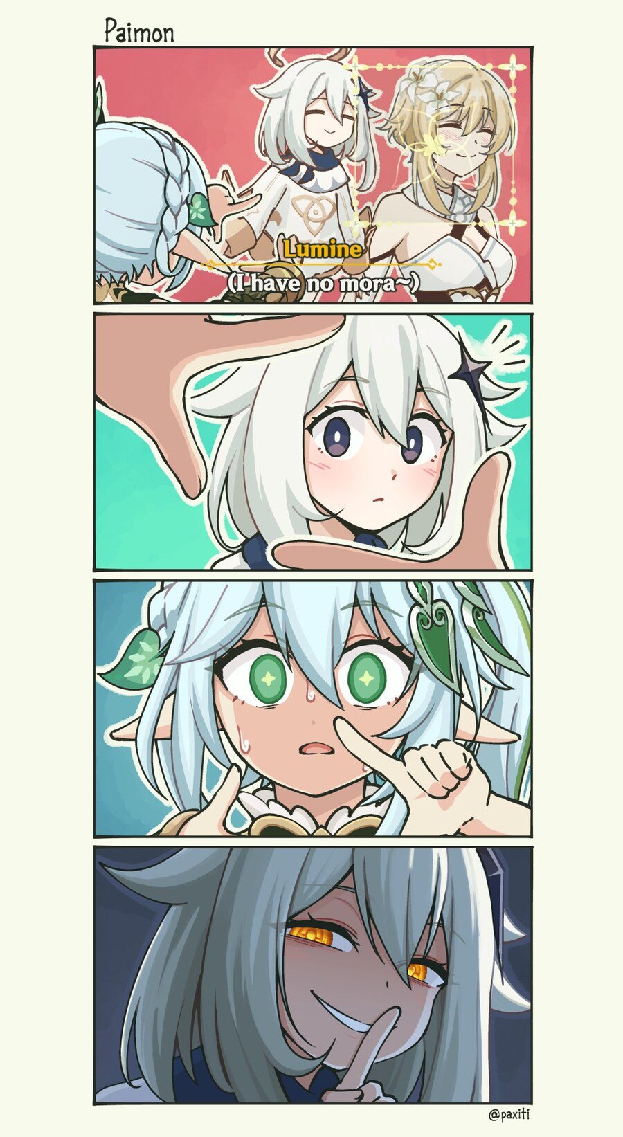 원신) 페이몬의 정체를 본 나히다_1.png