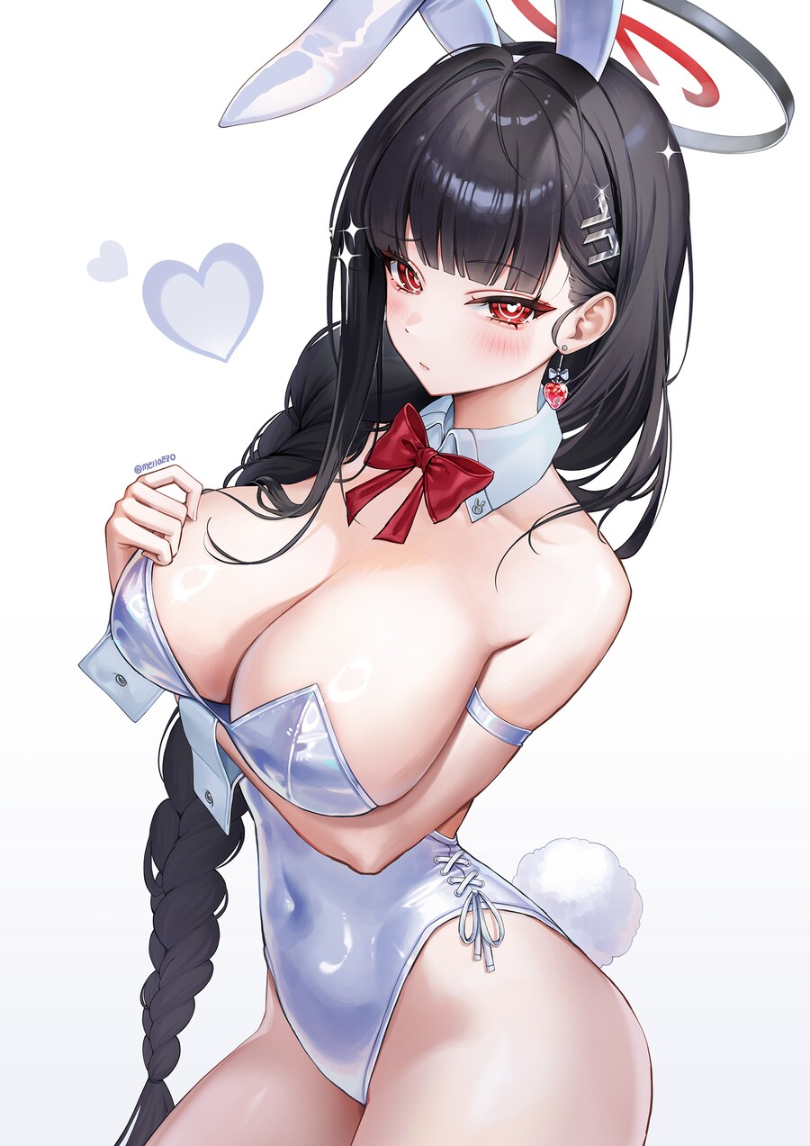블루아카) 바니걸 리오 그려보았습니다!_1.png