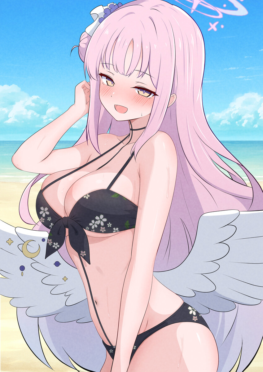 블루아카) 코하루 수영복 입은 미카 외 여러장_1.jpg