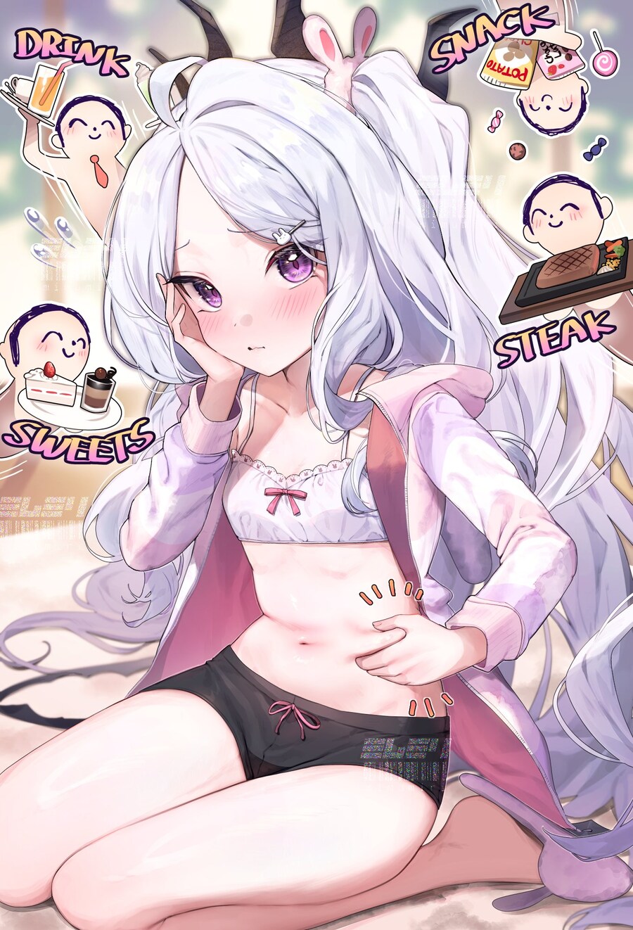 블루아카) 히나 뱃살_1.jpg