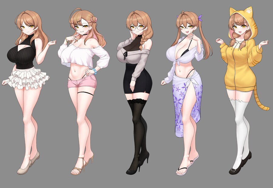 8/29 무료겜 'AI여친 현실강림?' 다섯타입 여주 SCG 동시 공개!_1.png