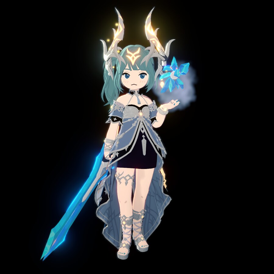 마비m) 사슴뿔에 사이드 테일은 좀 어색한가_1.png