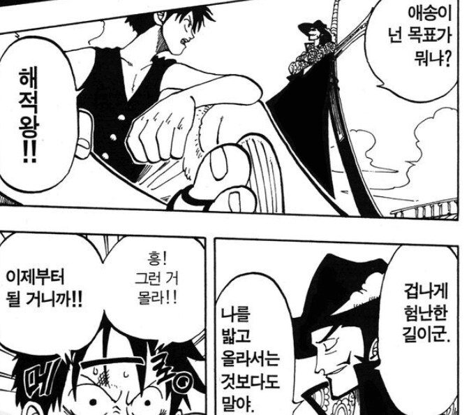 원피스) 미호크의 루피 취급 변화_1.png