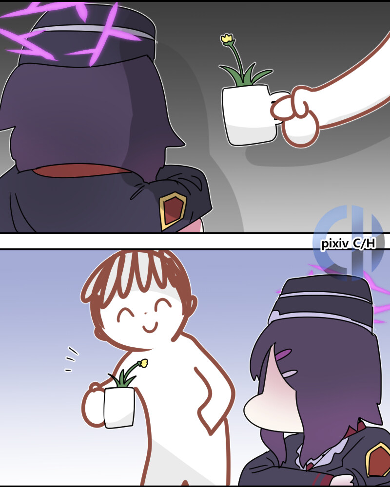블루아카) 선생님께 직접키운 꽃을 선물하는 하루카.manhwa_9.jpg