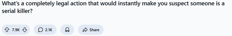 레딧) 살인마로 의심받을 만한 행동들_1.png