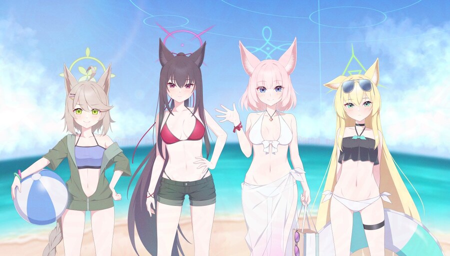 블루아카) 수영복 여우들_1.jpg