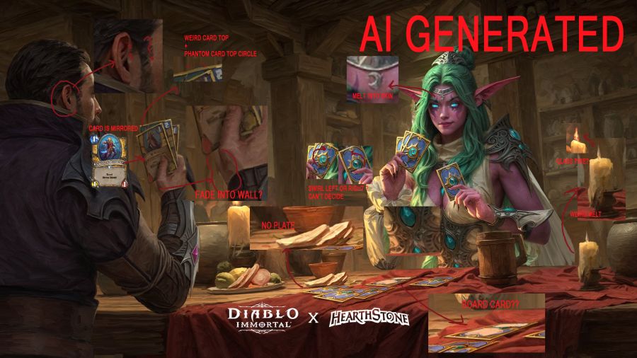 디아블로 이모탈 x 하스스톤 콜라보에 Ai 그림 사용 논란_1.png