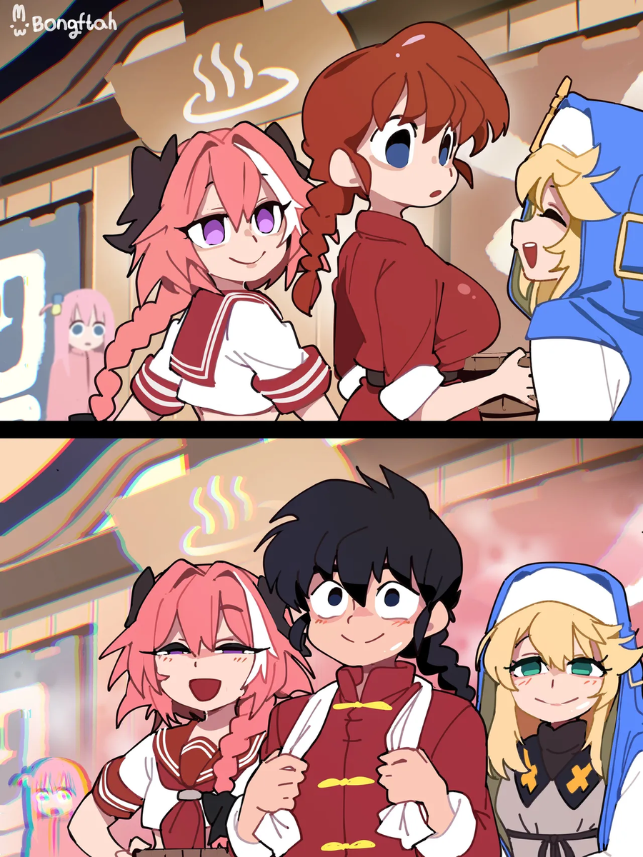 목욕탕 가는 일본 여고생들 망가 manga