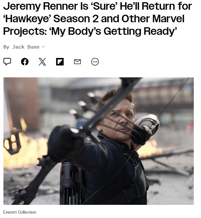 MCU)제러미 레너 "호크아이로 꼭 돌아올것"_1.png