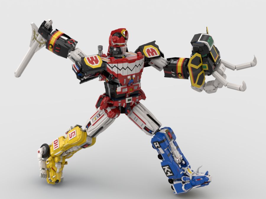 레고로 만든 무적! 파워레인져의 대수신(大獣神) - Megazord 최종완성_16.png
