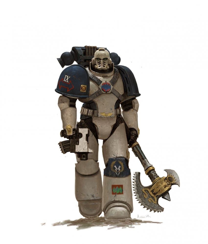 워햄40K) 팬들이 제일 소름끼치게 느껴진다던 스페이스 마린 팬아트_1.jpg