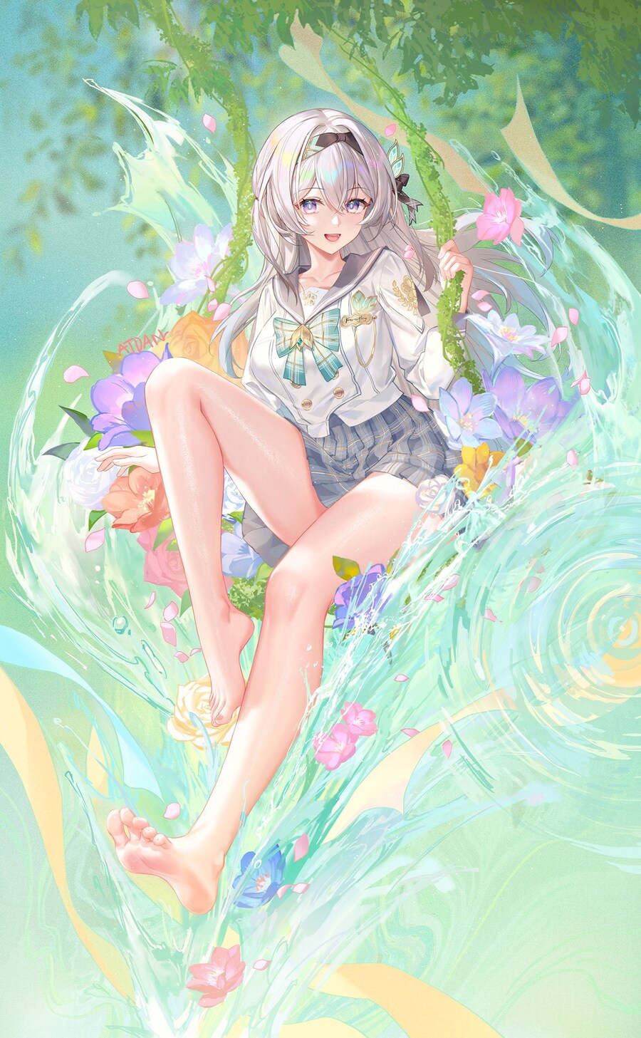 [약후,스타레일] 교복/수영복 입은 반디👣