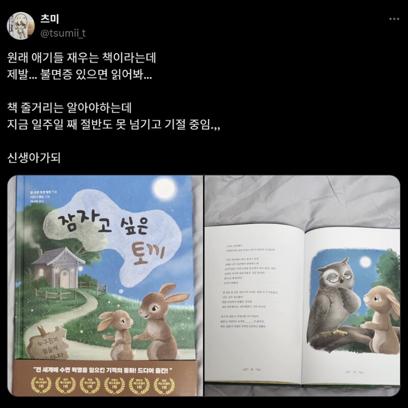 애기들 재우기 위해 어른을 재울 수 있어야함_1.png