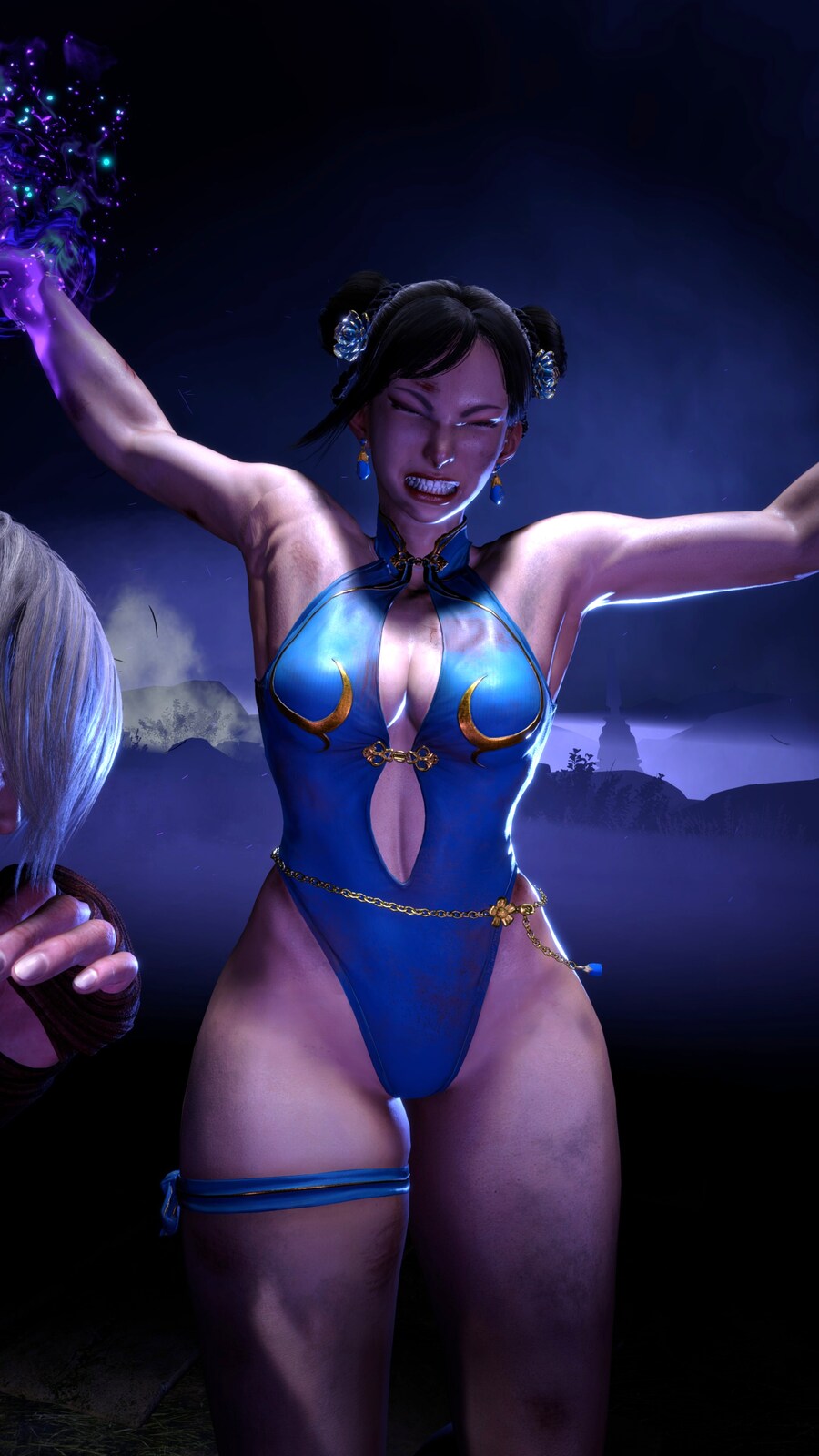 샌드백이 되어버린 수영복 스킨 춘리 ㅠㅠ_4.jpg