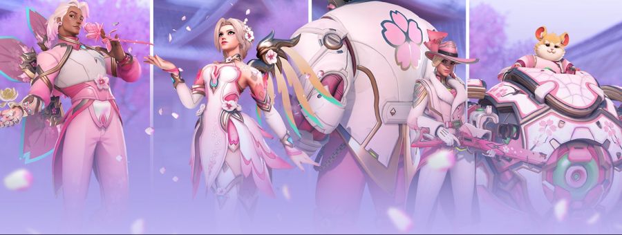 오버워치2 신규 벚꽃 스킨 번들: 메르시, 라이프위버 애쉬 등_1.jpg
