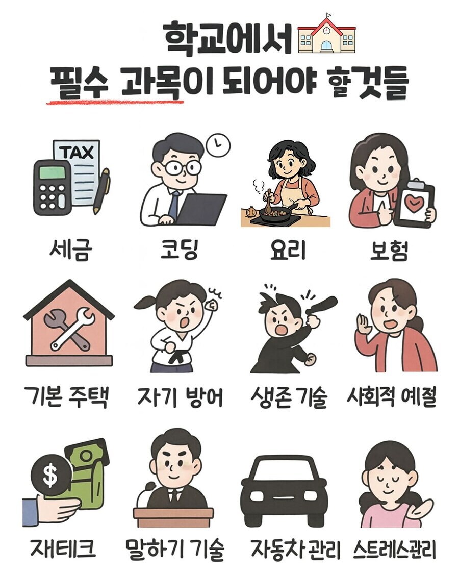 학교에서 이거 왜 안배워요? 하는거 그냥 잡소리