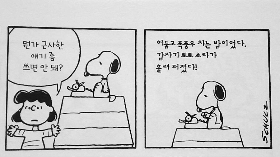 [스누피] "요즘 세상에 폭력은 충분하잖아."_2.jpg