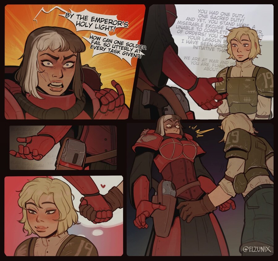 워해머 40K) 개폐급 가드우먼 만화.comic_5.jpg