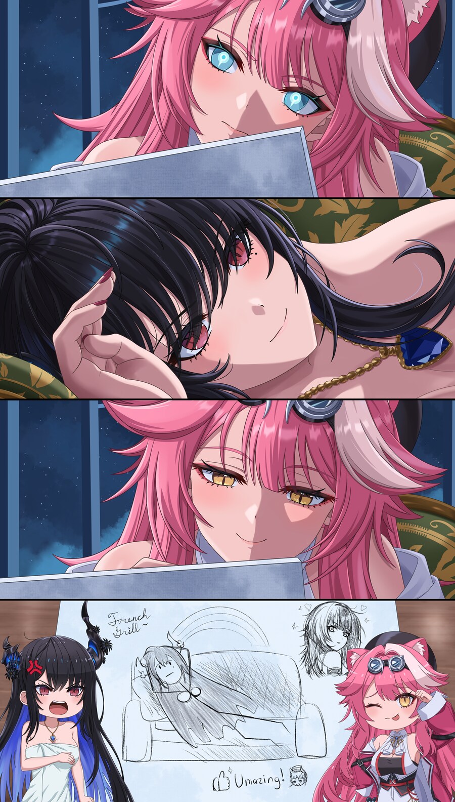 버튜버)신의 눈으로 네리사를 그리는 라오라...!_1.png