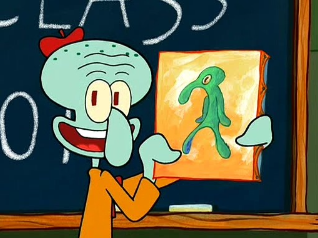 [스폰지밥] "징징이 그림 의외의 사실."_1.png