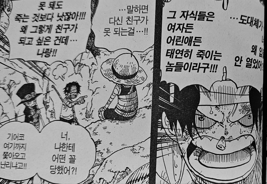원피스) 루피의 친구관과 리더관 이면의 두려움_59.jpg