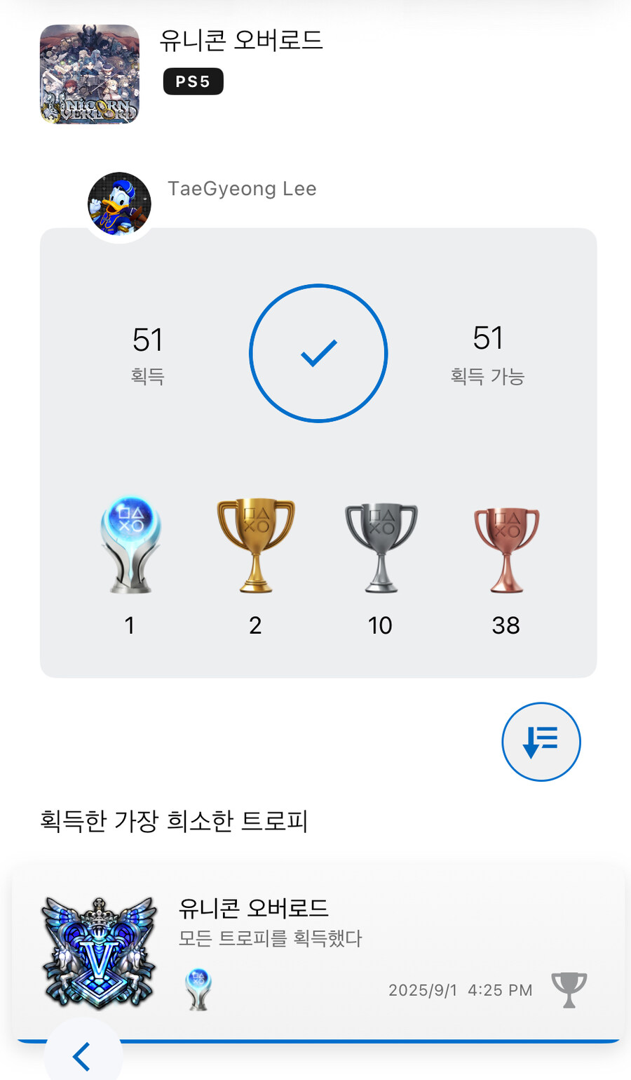 2회차 플래티넘 트로피 획득!!_1.jpg