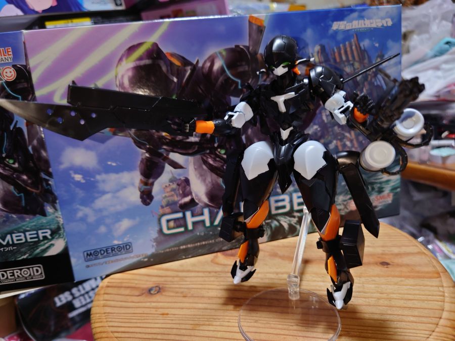 [굿 스마일] MODEROID 체임버 가조립 사진 2_1.jpg