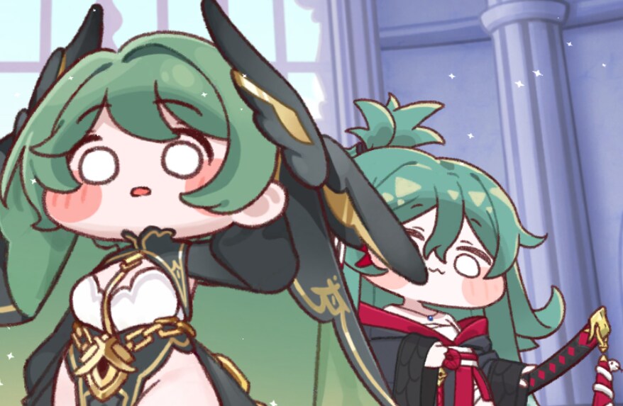 트릭컬, 추탭갈) 배경에 둘만 두니 뭔가 시츄에이션이 만들어지네ㅋㅋㅋ_4.png