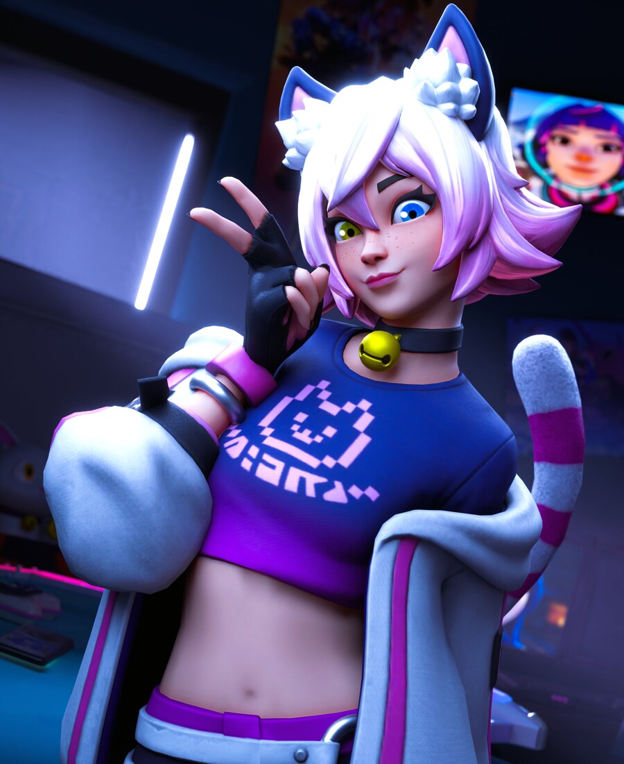 [흑기사] 포트나이트 고양이소녀 신스킨_2.jpg