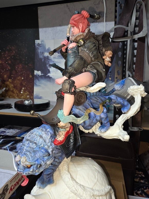 백귀야행 괴이 레진피규어 작업중 입니다_6.jpg