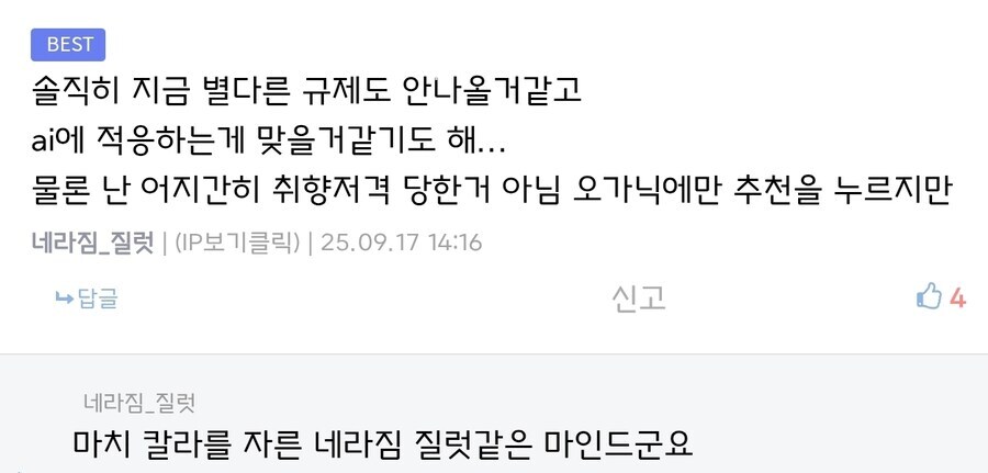 요즘 AI그림생성 성능향상에 따른 유게이들 인식변화_1.jpg