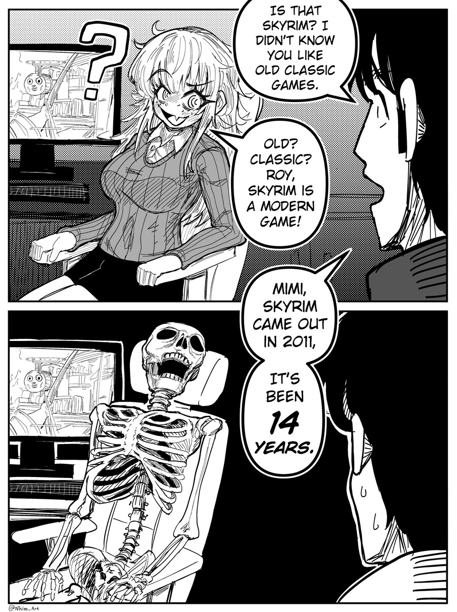 스카이림)"그거 스카이림이잖아, 존나 오래된 게임하네"_1.jpg