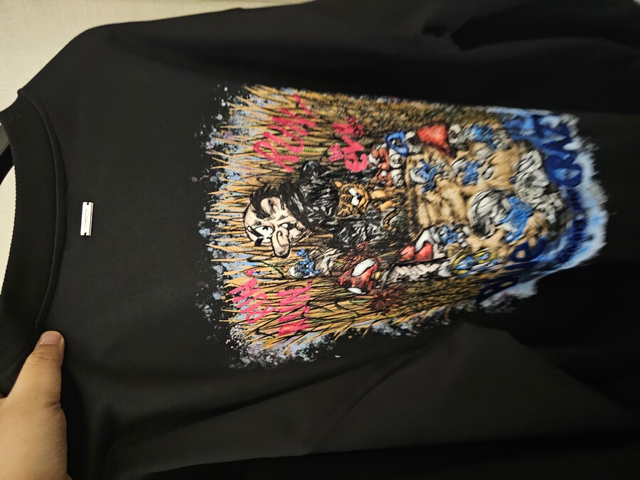 송지오 x 스머프 크루넥 카라집업 맨투맨 구매함_7.jpg