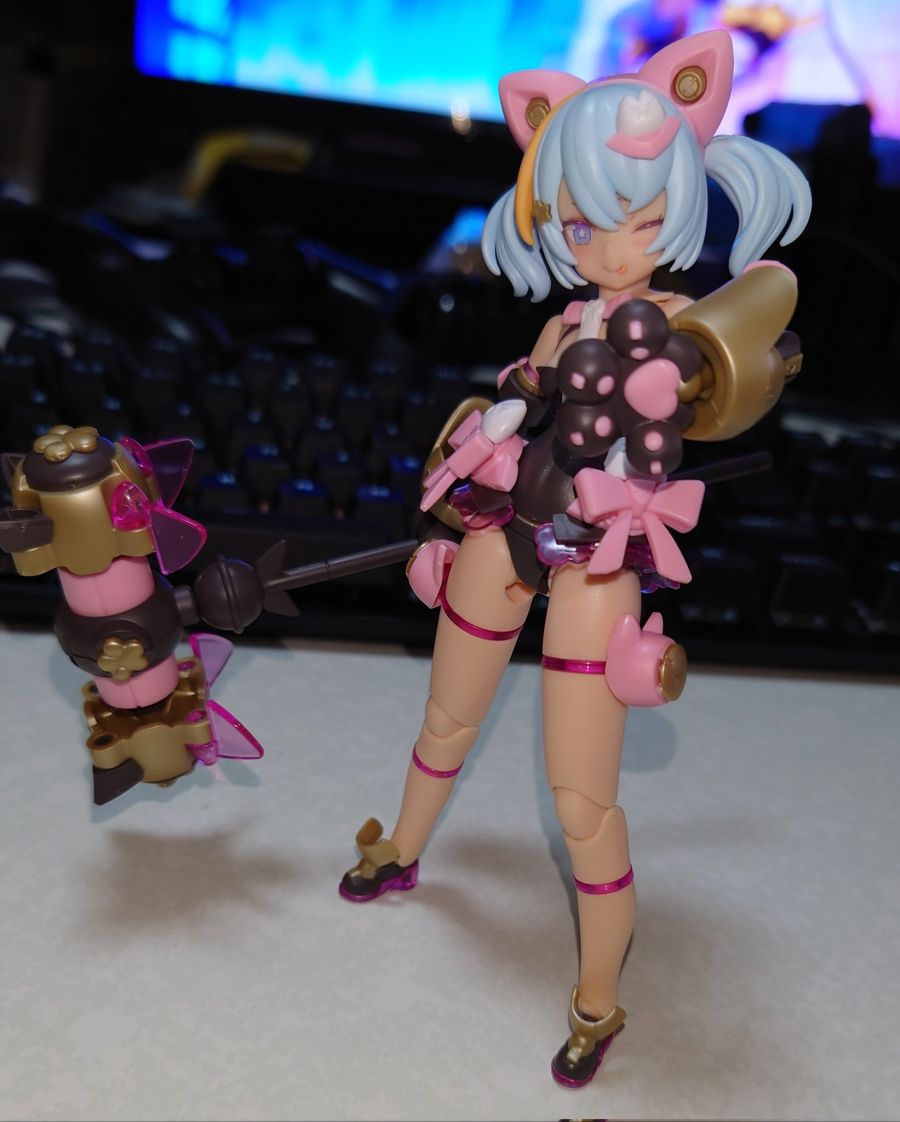 [코토부키야] PUNI☆MOFU 쿠로마오 가조립 + 노멀 마오 나열 사진_11.jpg