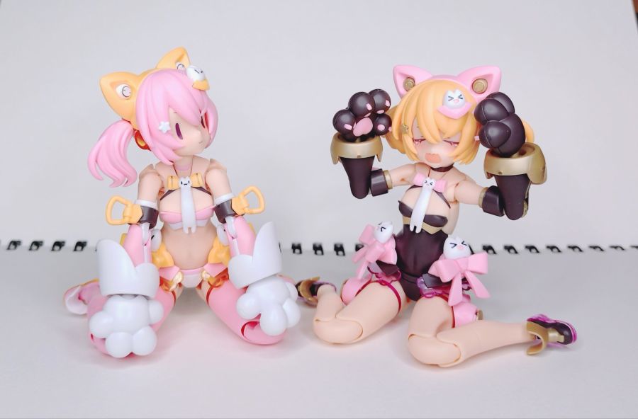 [코토부키야] PUNI☆MOFU 쿠로마오 가조립 + 노멀 마오 나열 사진_23.jpg