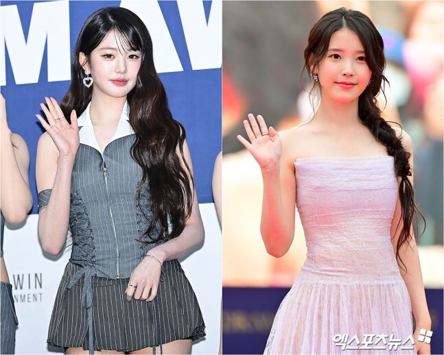 살찌니 더 예뻐…아이유, 장원영 이은 美친 드레스 자태 '미모 리즈 갱신_1.jpg