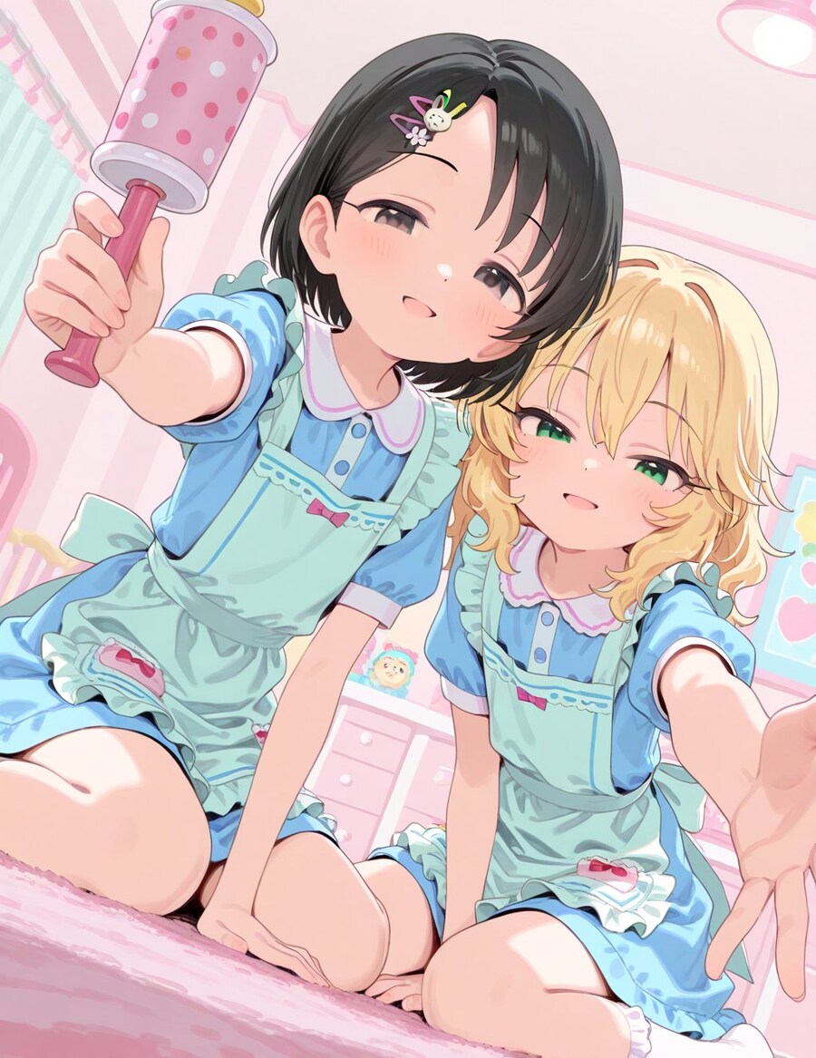 @) 프로듀서가 꼬마가된걸 발견한 모모카.ai_3.jpg