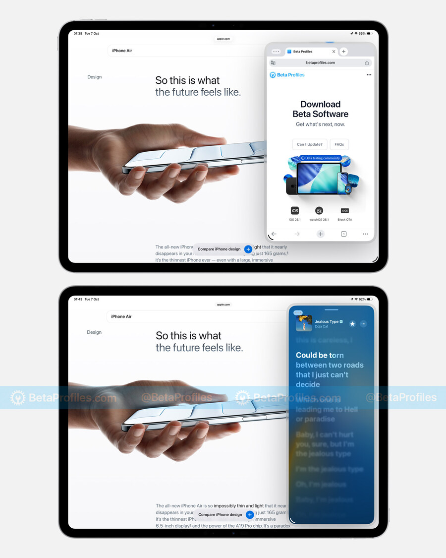애플 iPadOS 26.1 베타에서 Slide Over 기능 부활_1.jpg