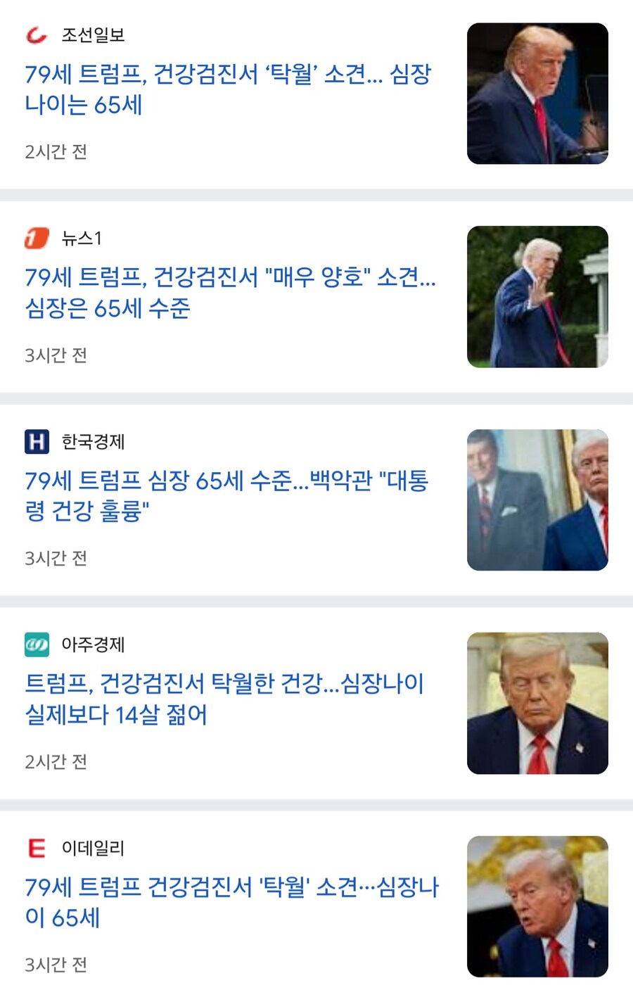 '건강 이상설' 79세 트럼프 심장 검사했더니…'깜짝 결과'_1.jpg
